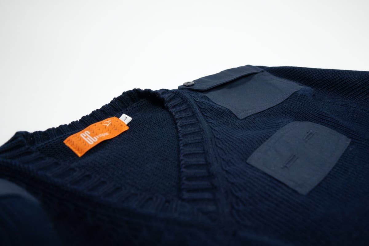 Saco azul — etiqueta GCampos